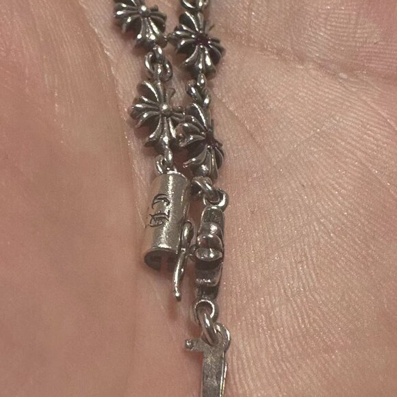 Chrome Hearts Tiny E ruby Bracelet length 21cm - Picture 4 of 4